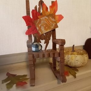 Wooden Clothespin Rocking Chairs FALL EDITION